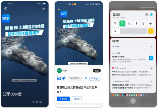 image.png在终端的多个原生场景中，OPPO营销面向用户推荐知乎高热度话题榜单