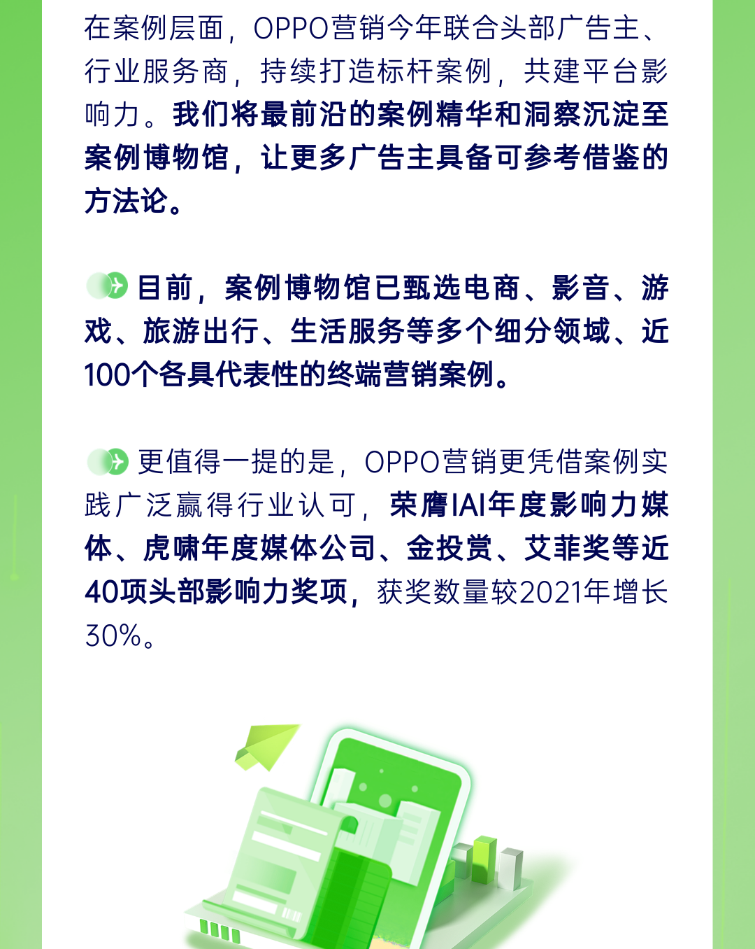 2022年6月，OPPO营销认证体系首发上线一这是首个以终 端营销为核心的运营认证体系。匹配不同阶段能力学习需求，以科学、规范、统一的评估标准,打造"终端营销+精细化服务"的复合型人才。